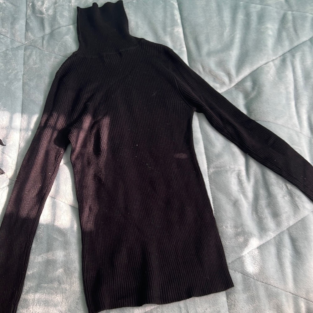 Black turtle neck shirt